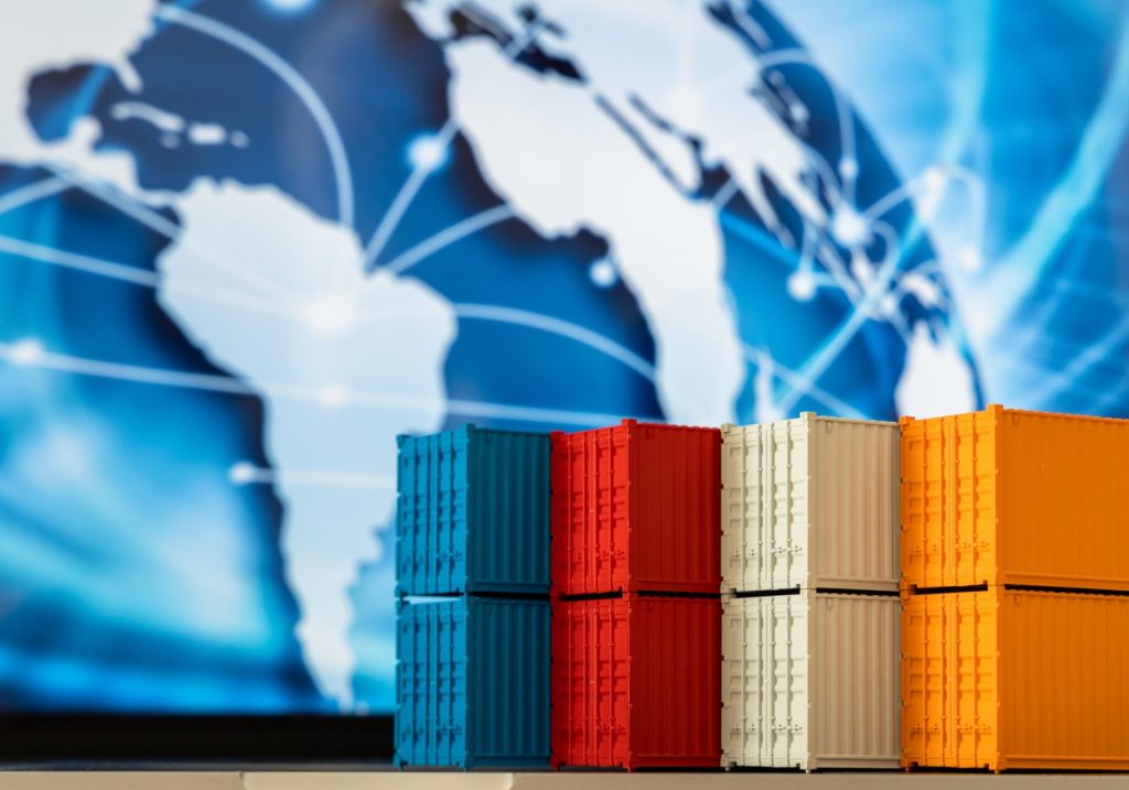 Professional navigating the international import process for supplement products.